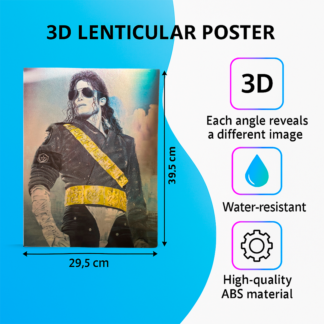 King of Pop Poster 3D
