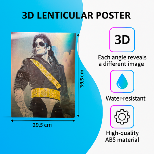 King of Pop Poster 3D